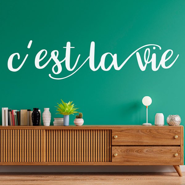 Stickers muraux: C'est la vie, français
