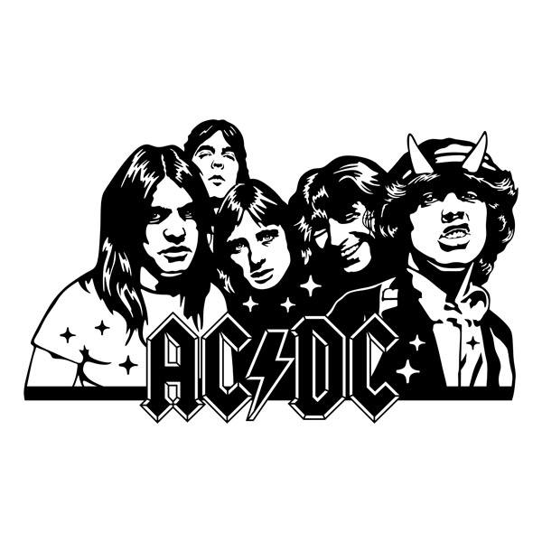 Stickers muraux: ACDC Rock