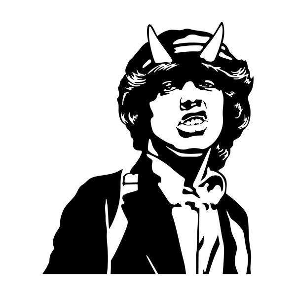 Stickers muraux: Angus Young ACDC