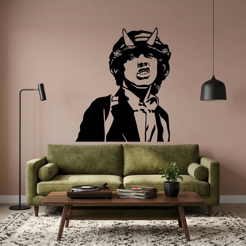 Stickers muraux: Angus Young ACDC