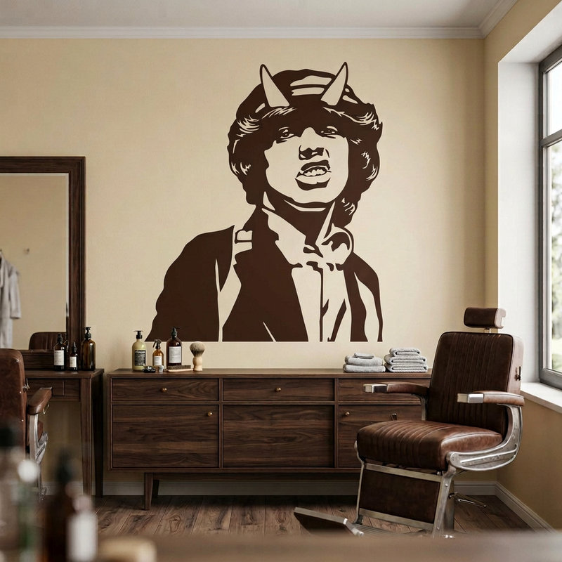 Stickers muraux: Angus Young ACDC