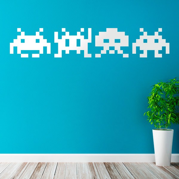 Stickers muraux: Space Invaders Martiens