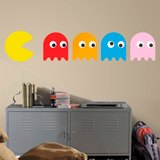 Stickers muraux: Pac-Man et 4 Fantômes 3