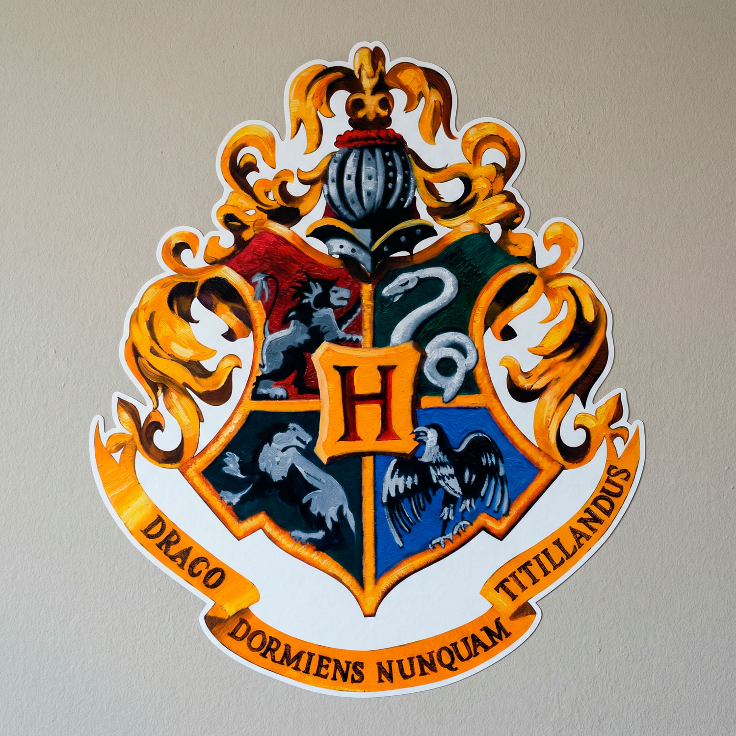 Stickers muraux: Embl&egrave;me de Hogwarts de Harry Potter