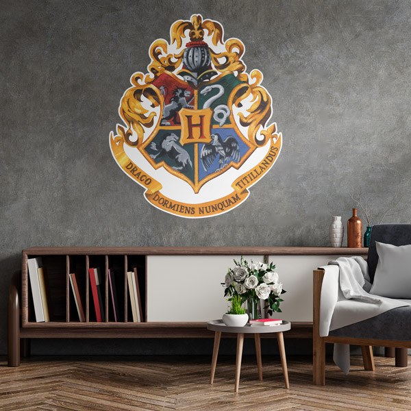 Sticker Mural Emblème de Hogwarts de Harry Potter