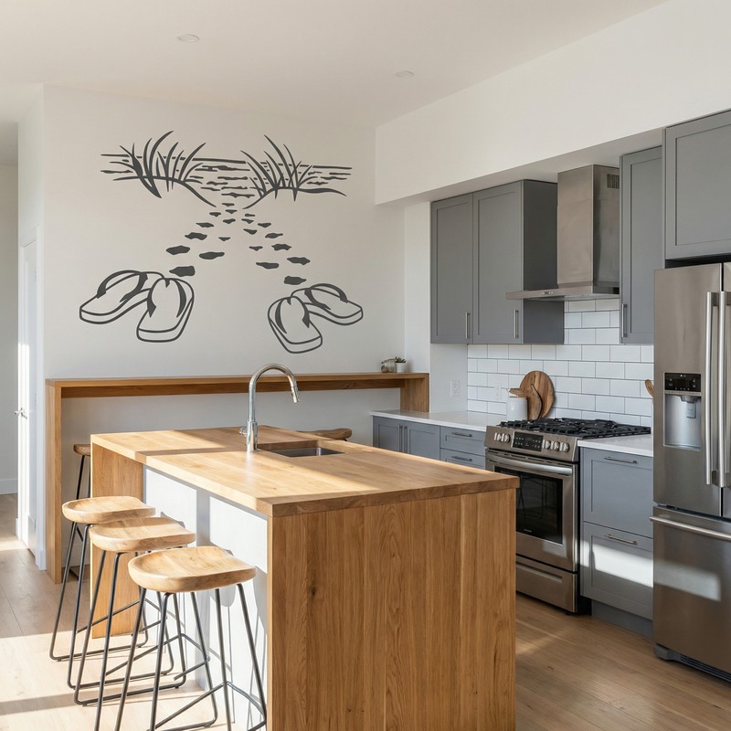 Stickers muraux: La Route de la Plage