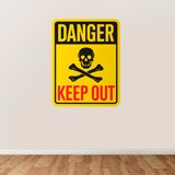 Stickers muraux: Danger Keep Out 3