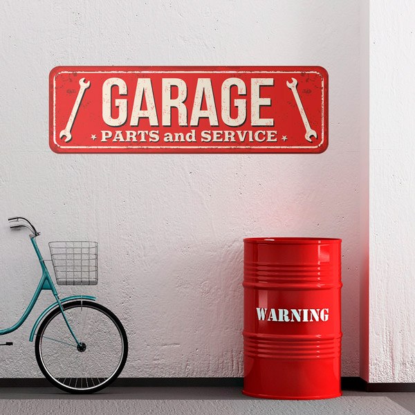 Stickers muraux: Garage Parts and Service