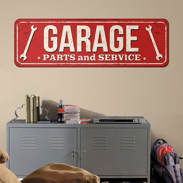 Stickers muraux: Garage Parts and Service