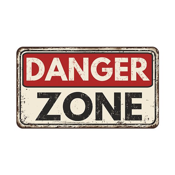Stickers muraux: Danger Zone