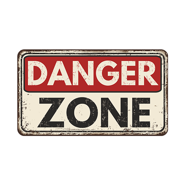 Stickers muraux: Danger Zone 0