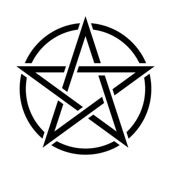 Stickers muraux: L étoile satanique
