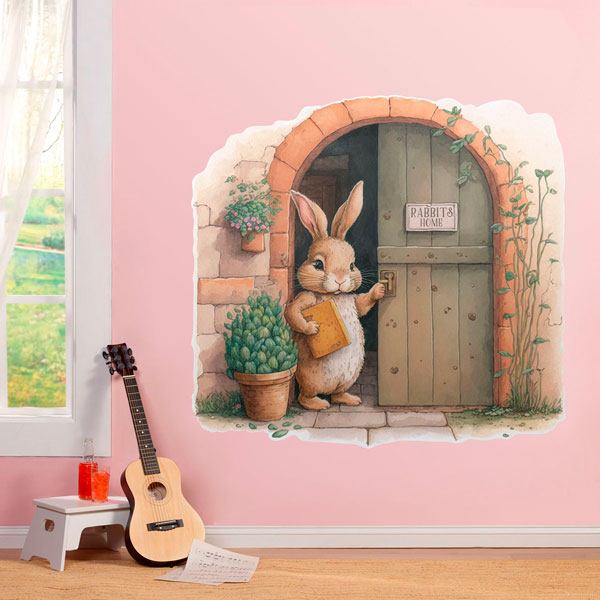 Stickers pour enfants: La maison du lapin