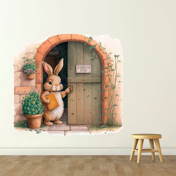 Stickers pour enfants: La maison du lapin