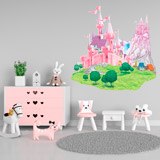 Stickers pour enfants: Château rose 3