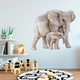 Stickers pour enfants: Éléphant avec sa petite 4