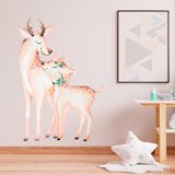 Stickers pour enfants: Biche avec son faon 4