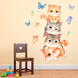Stickers pour enfants: Chats et papillons 3