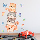Stickers pour enfants: Chats et papillons 4