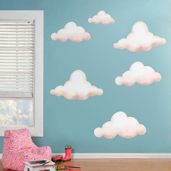 Stickers pour enfants: Nuages doux