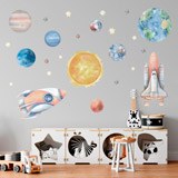 Stickers pour enfants: Fusées et planètes 4