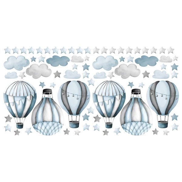 Stickers pour enfants: Ballons et nuages