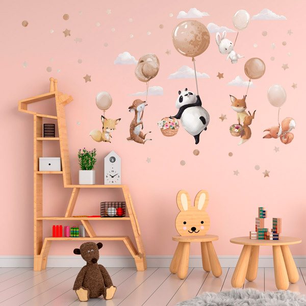 STICKERS ANIMAUX BALLONS ENFANT