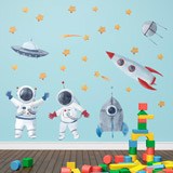 Stickers pour enfants: Les astronautes dans l'espace 3