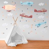 Stickers pour enfants: Avions légers et zeppelins 4