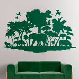 Stickers muraux: Silhouettes jungle 2