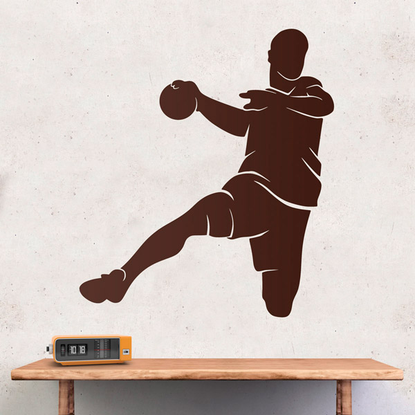 Stickers muraux: Tir de handball