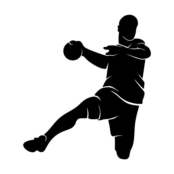 Stickers muraux: Tir de handball