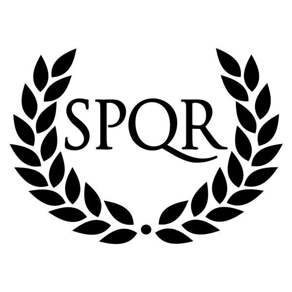 Stickers muraux: SPQR couronne de laurier