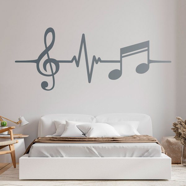 Stickers muraux: Cardiogramme Musical II