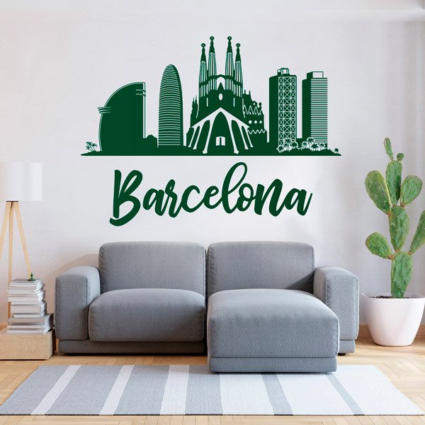 Stickers muraux: Barcelona Skyline