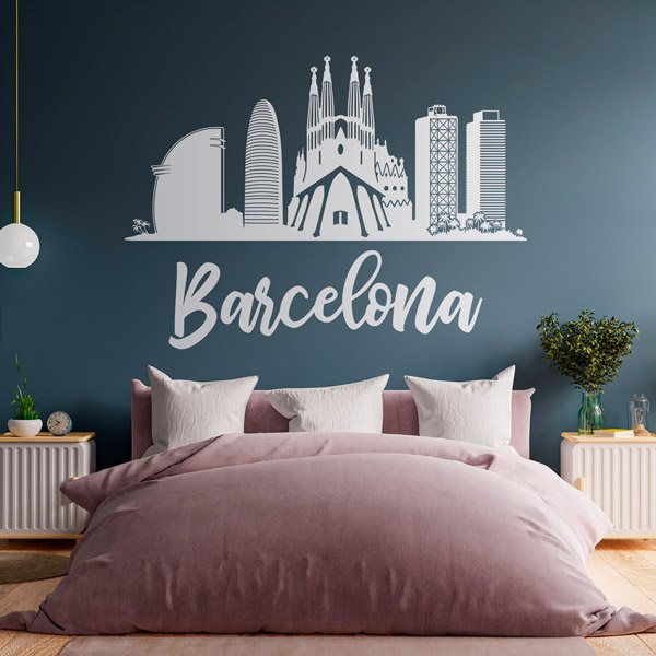 Stickers muraux: Barcelona Skyline