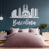 Stickers muraux: Barcelona Skyline 2