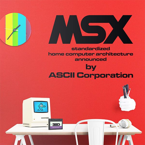 Stickers muraux: Msx ascii