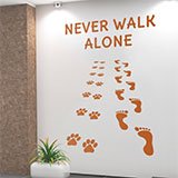 Stickers muraux: Never Walk Alone chiens 2