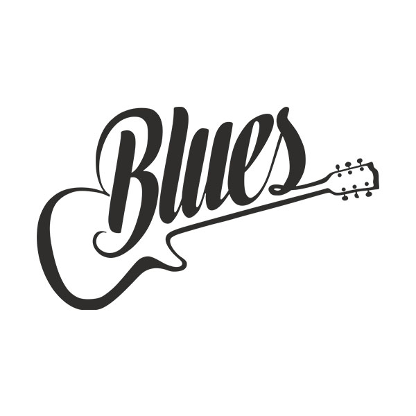 Stickers muraux: Guitare Blues