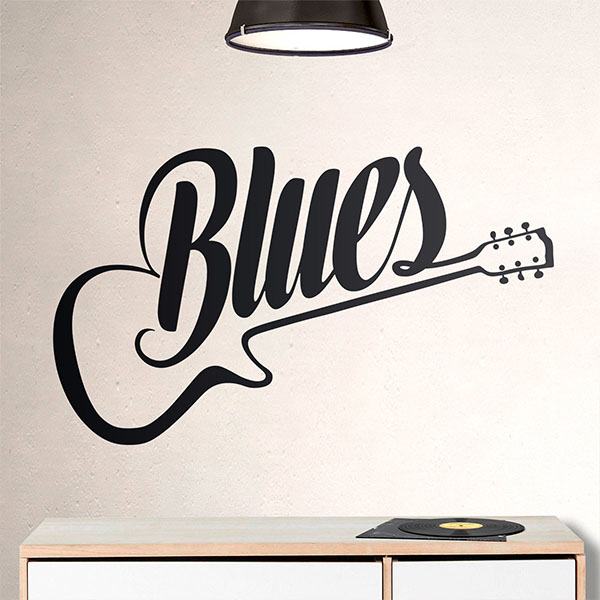 Stickers muraux: Guitare Blues