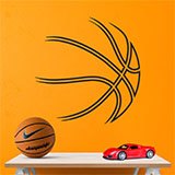 Stickers muraux: Ballon de basket 2