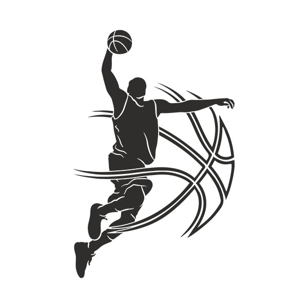 Stickers muraux: Joueur de basket-ball