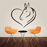 Stickers muraux: Amour des chevaux 2