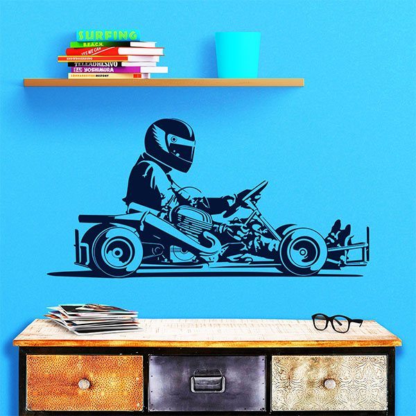 Stickers muraux: Karting