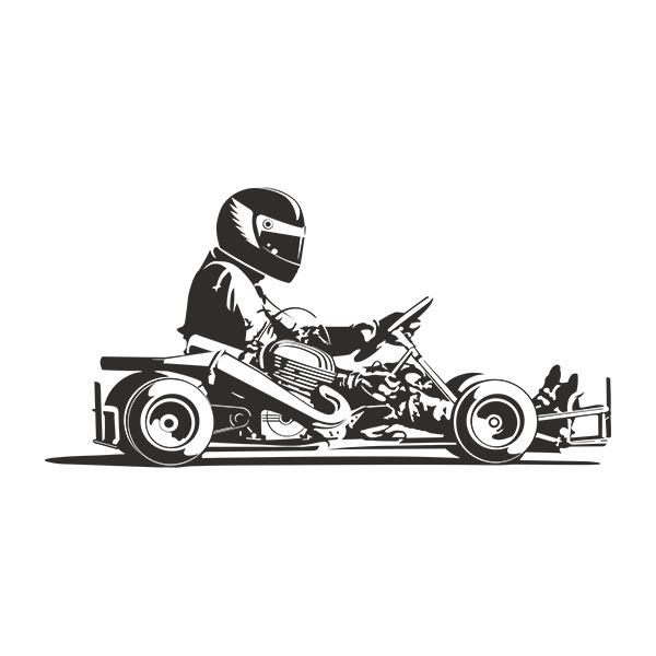 Stickers muraux: Karting