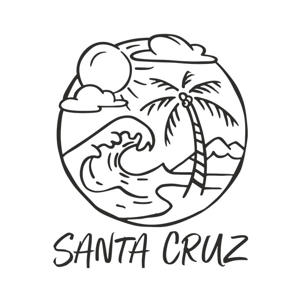 Stickers muraux: Plage de Santa Cruz, Californie