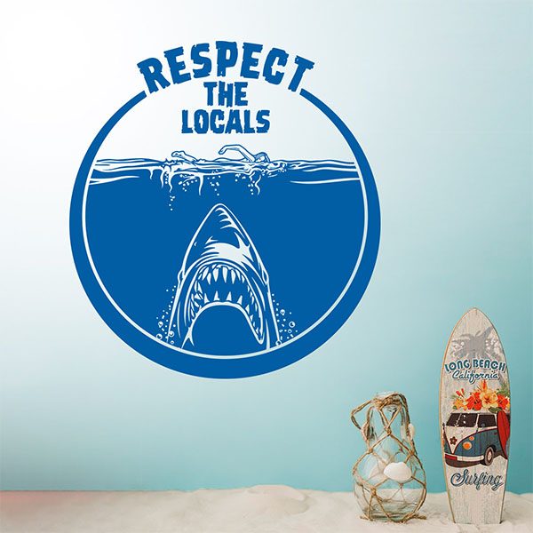 Stickers muraux: Respect the locals 2