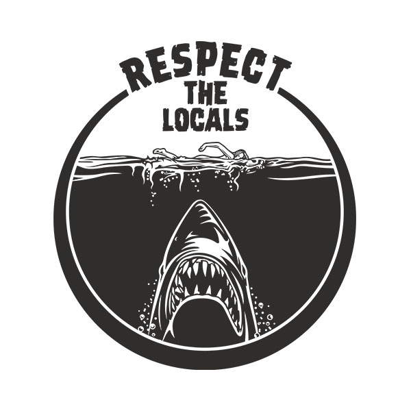 Stickers muraux: Respect the locals 2