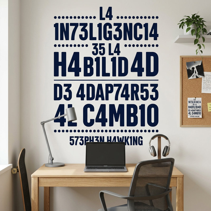 Stickers muraux: Hi&eacute;roglyphe Intelligence